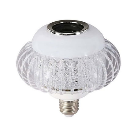 Bluetooth Rgb Music Light Bulb With Color Sync And Night Mode, 3W Led And Speaker For Home Lighting And Party Ambiance, E27 Socket, 4.0X4.0X4.0In 0.3Lb