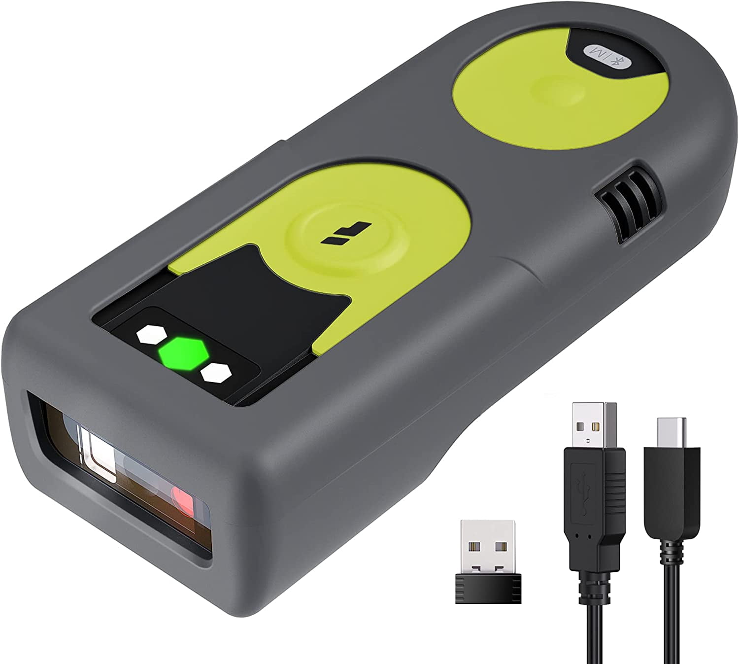 Bluetooth Scanner 2D Barcode Scanner 2.4Ghz USB Adapter, Screen Scanning, Exclusive Shortcuts, BCST-42