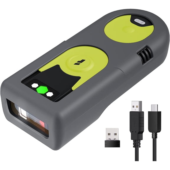 Bluetooth Scanner 2D Barcode Scanner 2.4Ghz USB Adapter, Screen Scanning, Exclusive Shortcuts, BCST-42