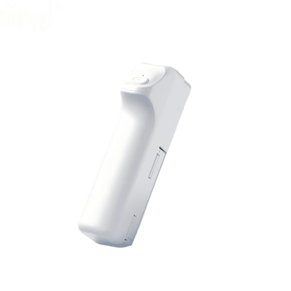 Bluetooth Selfie Stick with Anti-Shake Stabilizer, Extendable Portable Tripod for Smartphones, Compact Travel Handheld Phone Stand, 4.7" Folded Pocket Size, Alabaster White