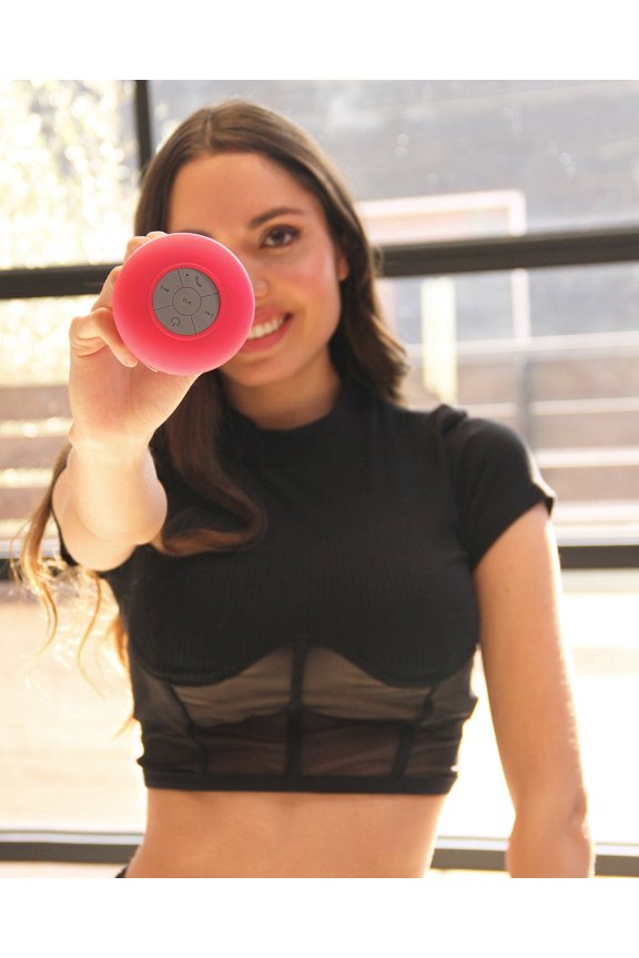 Bluetooth Shower Speaker - Red/Pink
