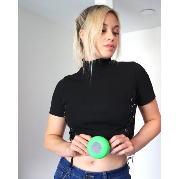 Bluetooth Shower Speaker, Waterproof Portable Wireless Speaker – Green