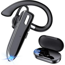 Bluetooth Single Wireless Headset Handsfree Earpiece For Phone, V5.2 In-ear Headphone With Microphone,usb-c Charge, Waterproof Earphones For Driving/b