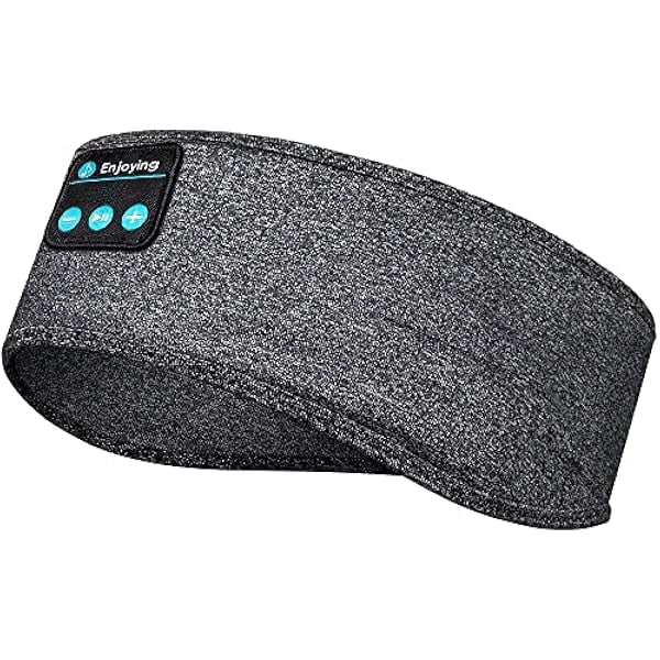 Bluetooth Sleep Mask Headphones, Long Time Play Headphone Band with Built in Speakers, Perfect for Versatile Individuals, Fitness Enthusiasts, Travelers - Yoga, Exercise, Running