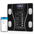 Bluetooth Smart Bathroom Scales for Body Weight Digital Scale Body Fat ...