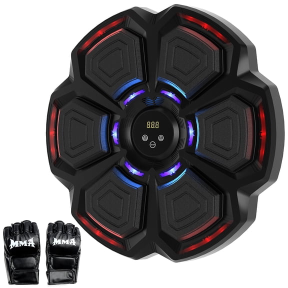 TOPTENG Boxing Machine, Boxing Wall Mount Machine, Bluetooth Smart Boxing Traineing Machine with Boxing Gloves, Boxing Workout Equipment Target for Home, Office, Gym
