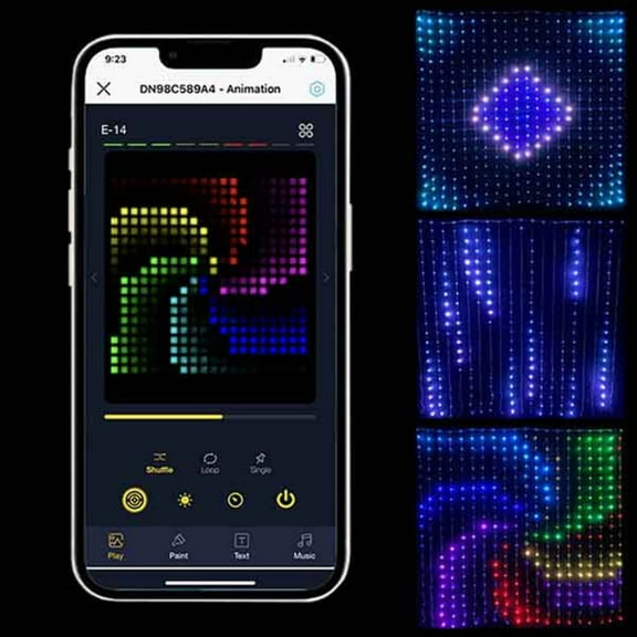 Bluetooth Smart LED RGB Curtain Lights