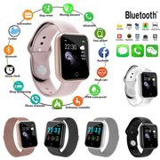 SEXY DANCE Bluetooth Smart Watch Waterproof Blood Pressure Heart Rate Monitor Fitness Tracker with Temperature for Android iPhone Sport Wear For Men Women Steel Band