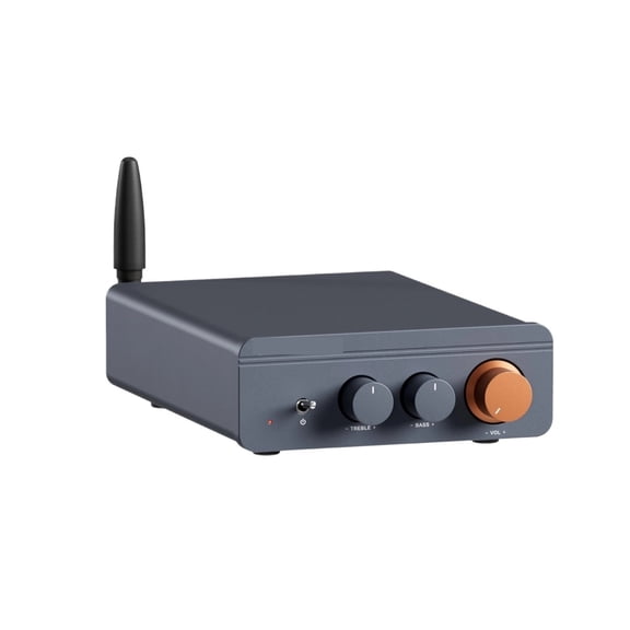 Bluetooth Sound Power Amplifier 300W x2 Mini HiFi Stereo Class D Amp Bass Treble for Home Theater