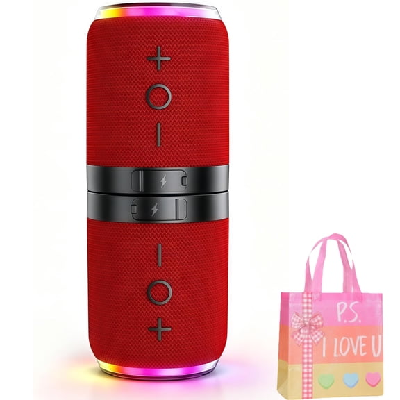 Bluetooth Speaker 2-in-1 Magnetic Splittable, 10W, RGB Light, Portable for Home Travel