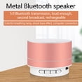 thumbnail image 1 of Bluetooth Speaker under $5! CQCYD Metal Bluetooth Speaker, Mini Portable Wireless Audio with LED Lights, TF Card Support, Luminous Computer Phone Speaker, Compact Travel Sound Box, 1 of 3