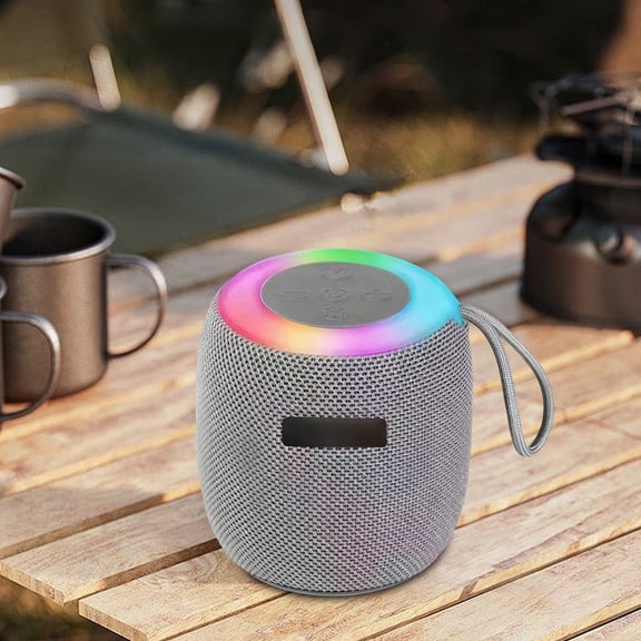 Bluetooth Speaker,Bluetooth 5.0 Solid Connections,With Lights Interconnected Stereo Sound, Double the Effect 800mah Long-Lasting Battery Performance