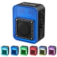 thumbnail image 1 of Bluetooth Speaker, Bluetooth 5.4 Smart Wireless Portable Speaker, IPX3 Waterproof Cyber-Style Mechanical Speaker, Supports 2-Unit Interconnected Portable Audio Broadcasting, Black, 1 of 8