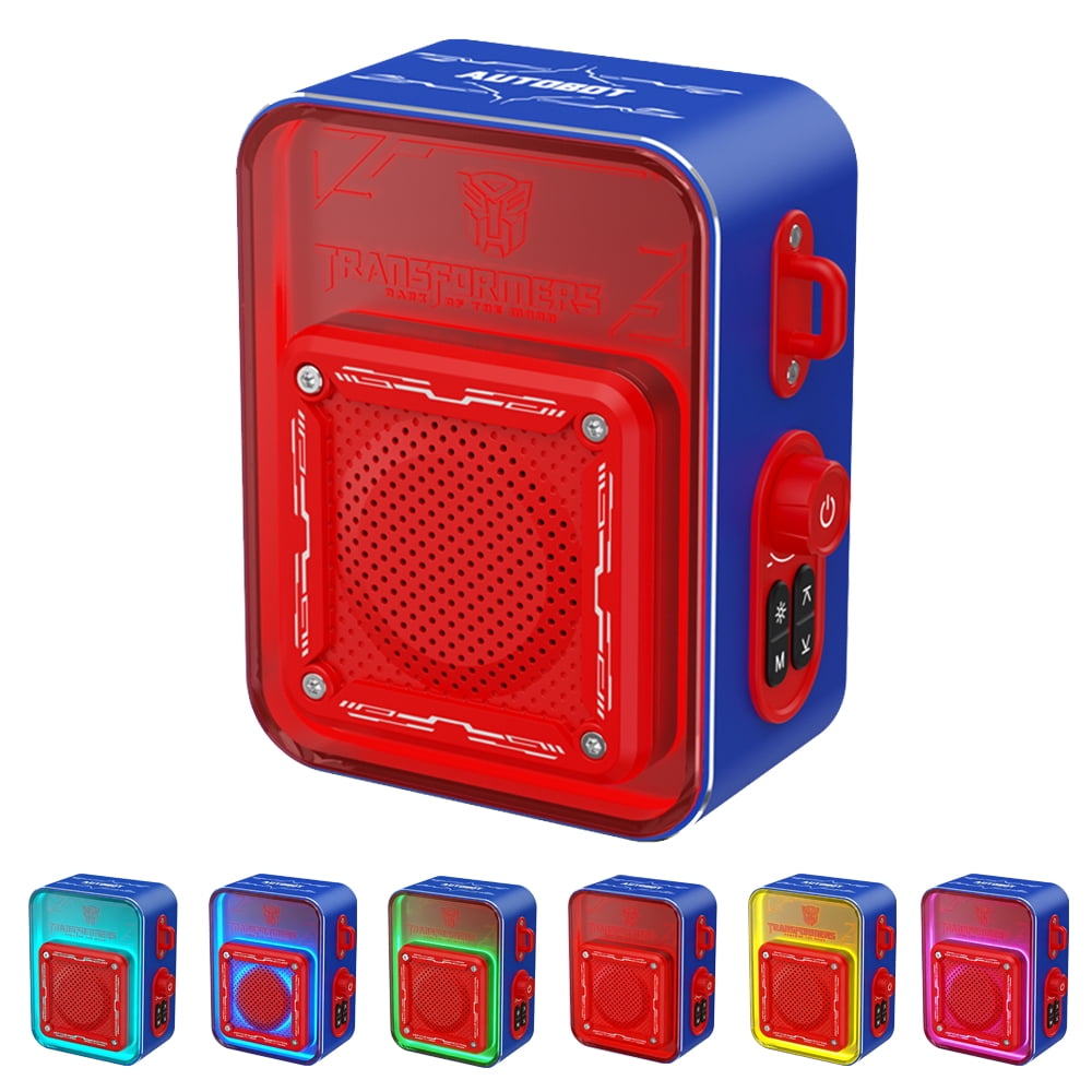 Bluetooth Speaker, Bluetooth 5.4 Smart Wireless Portable Speaker, IPX3 Waterproof Cyber-Style Mechanical Speaker, Supports 2-Unit Interconnected Portable Audio Broadcasting, Blue