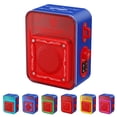 thumbnail image 1 of Bluetooth Speaker, Bluetooth 5.4 Smart Wireless Portable Speaker, IPX3 Waterproof Cyber-Style Mechanical Speaker, Supports 2-Unit Interconnected Portable Audio Broadcasting, Blue, 1 of 8