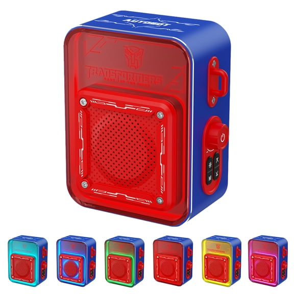 Bluetooth Speaker, Bluetooth 5.4 Smart Wireless Portable Speaker, IPX3 Waterproof Cyber-Style Mechanical Speaker, Supports 2-Unit Interconnected Portable Audio Broadcasting, Blue