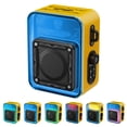 thumbnail image 1 of Bluetooth Speaker, Bluetooth 5.4 Smart Wireless Portable Speaker, IPX3 Waterproof Cyber-Style Mechanical Speaker, Supports 2-Unit Interconnected Portable Audio Broadcasting, Black, 1 of 8