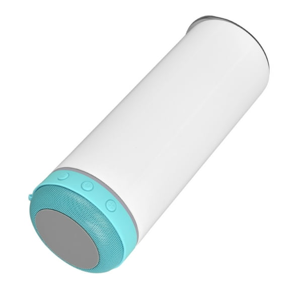 Bluetooth Speaker Cup, 600ml Portable Detachable Music Cup Stainless Steel Loud Sound Drinking Mug Detachable Sublimation Insulated Bottle [Blue]