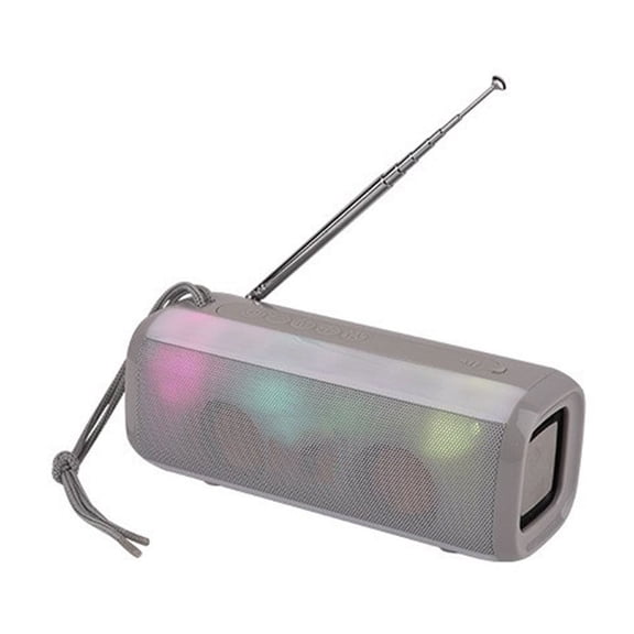 Bluetooth Speaker FM Cool LED Light Portable Wireless Column With Adjustable Antenna Strong Signal FM Loudspeaker ,High Volume Speakers