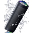 thumbnail image 1 of Bluetooth Speaker with HD Sound, Portable Wireless, IPX5 Waterproof, Up to 24H Playtime, TWS Pairing, BT5.3, for Home/Party/Outdoor/Beach, Electronic Gadgets, Birthday Gift (Black), 1 of 7