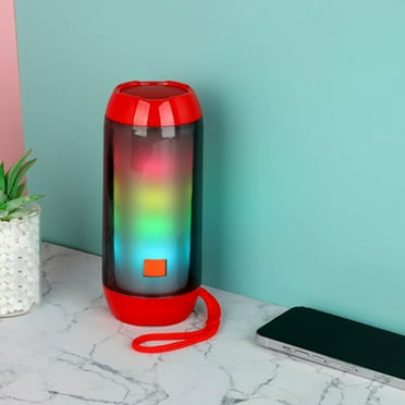 Bluetooth Speaker, Illuminated, Portable Handheld Card, Bluetooth Mini Speaker, FM Radio, LED Speaker