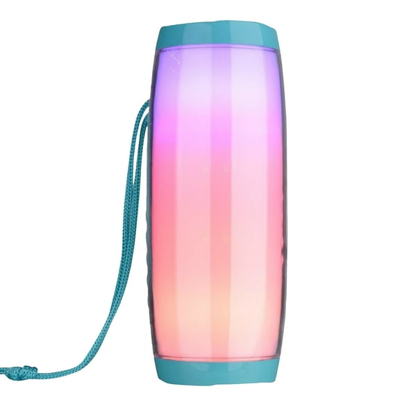 Bluetooth Speaker LED Night Light Green 360° Sound Portable Rechargeable 1 Count