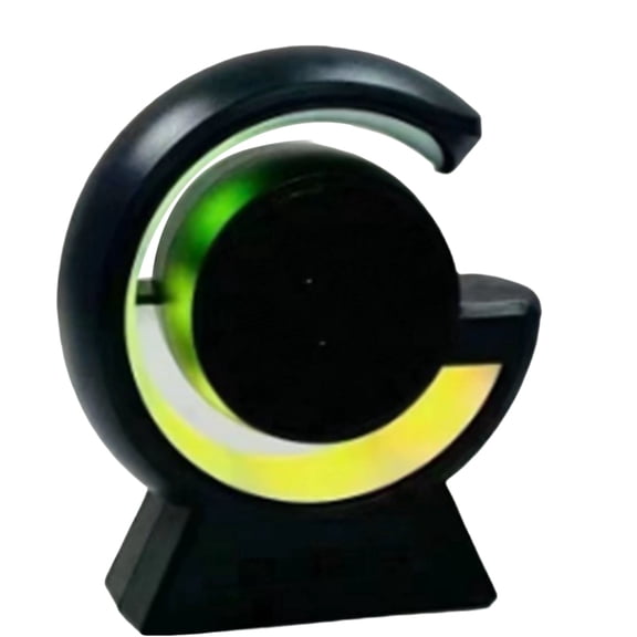 Bluetooth Speaker Mini Gift Card Bluetooth Speaker Running Lights Seven Color Lights Bluetooth Speaker,1 x Bluetooth Speaker,Black