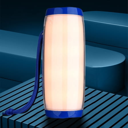 Bluetooth Speaker Night Light - 360° LED Panoramic Light Show, 20H Playtime, Outdoor/Indoor Use (10W, 2000mAh, Bluetooth 5.0) Blue