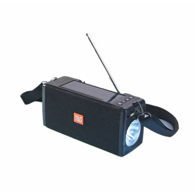 Bluetooth Speaker Outdoor Rechargeable Extra Bass Flashlight FM Radio