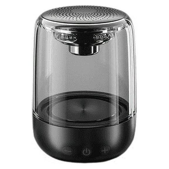 Bluetooth Speaker, Portable Adjustable 7 Colors Light 360 Stereo Crystal Glass Music Speaker for Phone, Tablet, Laptop and Desktop