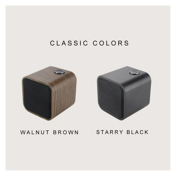 Bluetooth Speaker Portable HiFi Wooden Subwoofer Wireless Portable Speaker Mini Outdoor Speakers Surround Music TF ,Easy to Use