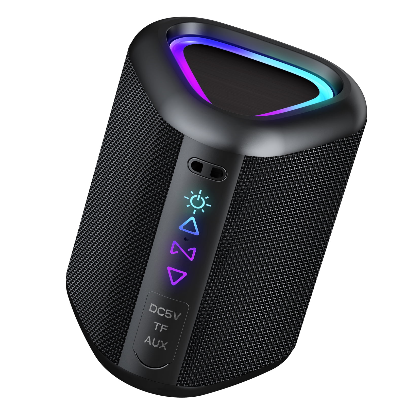 Bluetooth Speaker Portable Speaker 12W Loud Stereo Sound, All Day Playtime,Home/Party/Outdoor/Beach (Black)