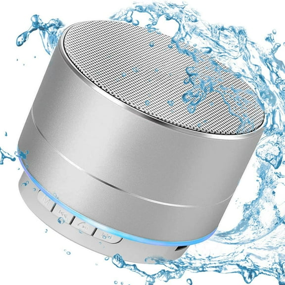 Bluetooth Speaker, Portable Wireless Bluetooth Shower Speakers with Led Light,360 HD Surround Sound,IPX8 Waterproof Wireless Speaker,Mini Shower Radio for Party, Travel, Beach,Outdoor, Home