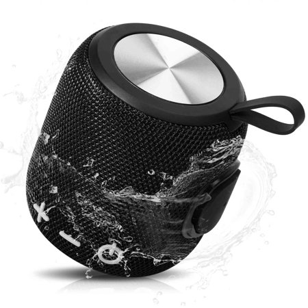 Bluetooth Speaker: Powerful Stereo Sound, IPX7 Waterproof, True Wireless Stereo Pairing, Portable Design, Latest Bluetooth V5.2 - Perfect for Realme GT2 Pro, Beach, Outdoor, Home, Parties- Black