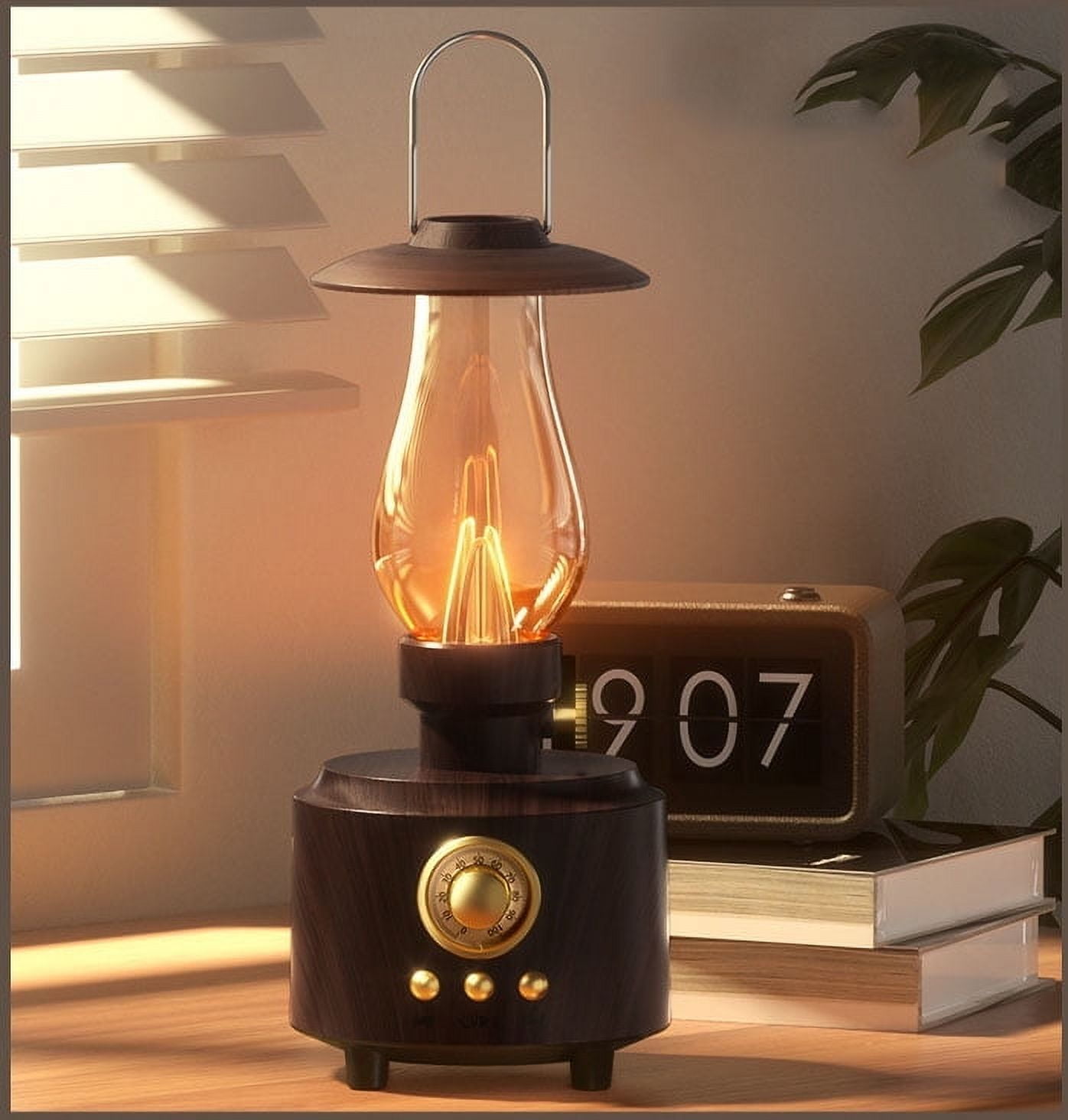 Bluetooth Speaker, Retro Kerosene Lamp Speaker, Rechargeable Portable Night Light, Table Lamp Scene Speaker, Suitable for Bedroom, Cafe, Bar, Desk Decoration, Outdoor Camping