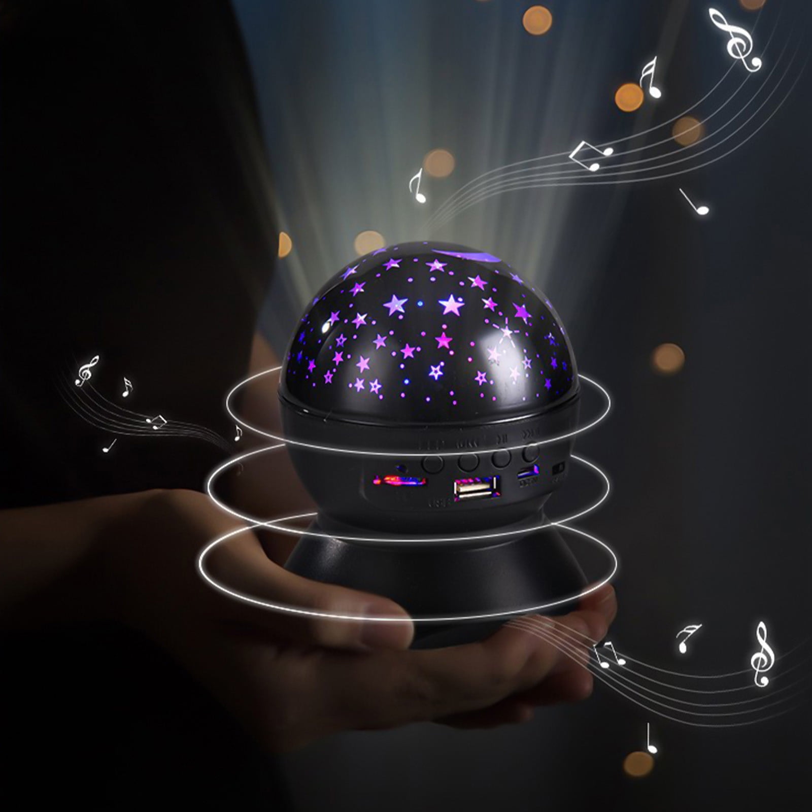 Bluetooth Speaker Starlight, Bedroom USB Projection Romantic Night