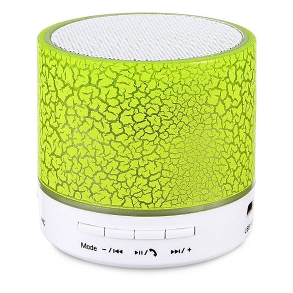 Bluetooth Speaker Subwoofer Colorful LED Mini Crack Wireless Audio Speakers Support TF Card AUX with Mic ,Accurate Channel Search