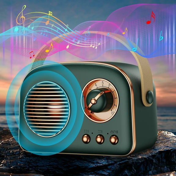 Bluetooth Speaker The New Private Model Retro Bluetooth Speaker Multi-function Card Outdoor Portable Desktop Bluetooth Stereo Outdoor Speakers
