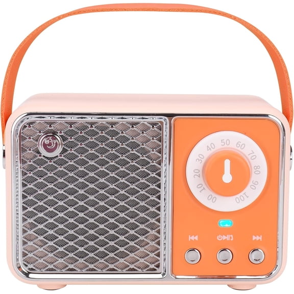 Bluetooth Speaker, Vintage Decor,Small Wireless Bluetooth Speaker,Cute Old Fashion Style for Kitchen Desk Bedroom Office Outdoor,Birthday Gifts for Women Men Teens