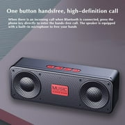 Bluetooth Speaker Wireless Portable 5W Subwoofer Outdoor Radio Mini Soundbar Bluetooth 5.0 1200mAh USB Rechargeable Hands-Free Call FM AUX USB Music Playback Small Size for Home Travel