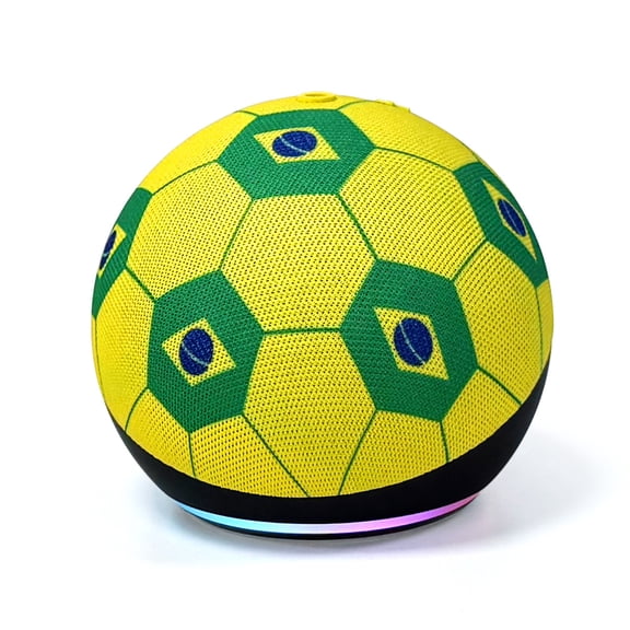 Bluetooth Speaker, Wireless Portable Speaker, Spherical Design with RBG LED Light, Room-Filling Sound, Nearly 3X bass, Vibrant Sounding Speaker, Great for Living Rooms and Medium-Sized Spaces, Yellow