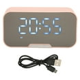 Bluetooth Speaker with Digital Alarm Clock Temperature Display Voice