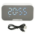 Bluetooth Speaker with Digital Alarm Clock Temperature Display Voice