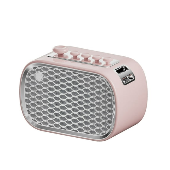 Bluetooth Speakers Fabric Alarm Clock for Bedroom,with Big Led Screen Display,Stereo Sound Speaker,FM Radio,Fast Wireless Charging,USB Charging Port,Nightlight,White Noise,Ideal for Gift