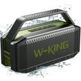 thumbnail image 1 of Bluetooth Speakers Loud, W-King 60W Portable Speaker with Rich Bass, Green, 1 of 8