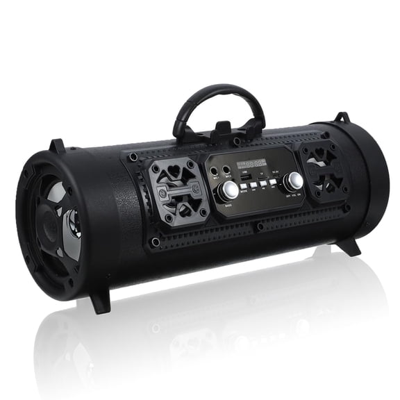 Bluetooth Speakers, Portable Boombox with Subwoofer, RGB Colorful Light, FM Radio, 3000mAh Heavy Bass Stereo Sound, Wireless Outdoor Speaker for Camping,Travel,Beach,Party,Support TWS/USB/TF Card/AUX