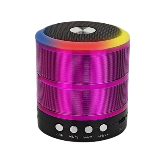 Bluetooth Speakers with Stereo Bass,Portable Speakers Bluetooth Wireless with RGB Lights,BT/Card/USB Drive/FM/AUX Pairing,4H Playtime,Waterproof Speakers for Travel Party Home Theater Outdoor