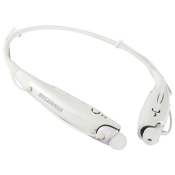 Bluetooth Sports Headphones with Microphone, White