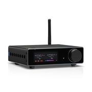 Bluetooth Stereo Power Amplifier 300Wx2 Class D 2.0 Digital Amp with RCA TRS OPT COA USB Input ,Bass & Treble Control