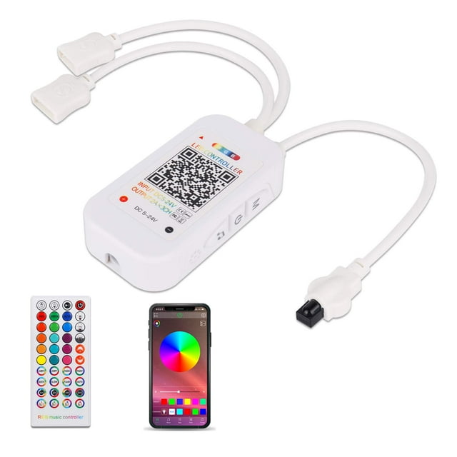 Bluetooth String Light Controller with 40 Keys IR Remote Control RGB